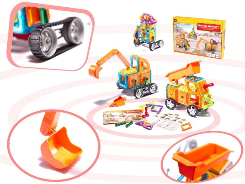 Klocki magnetyczne MAGICAL MAGNET 162SZT 7212A zdjęcie 11