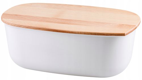 CHLEBAK POJEMNIK NA CHLEB PIECZYWO BIAŁY BUKOWY na Arena.pl