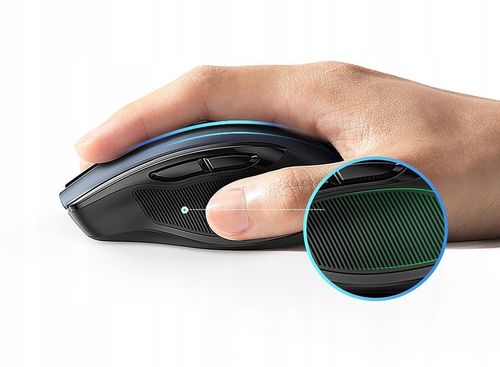 Mysz Bezprzewodowa 4000DPI Myszka Laserowa NA USB Do Komputera i Bateria AA na Arena.pl