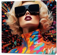 Obraz 90x90cm Retro Futuryzm