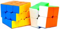 ZESTAW KOSTKA 2x2x2 ORAZ KOSTKA 3x3x3 ORYGINALNY SPEED CUBE Łamigłówka Edu
