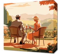 Obraz 40x40cm Retro Randka