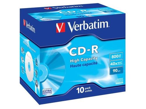 CDR VERBATIM 800MB EXTRA PROT (10 JEWEL CASE) na Arena.pl