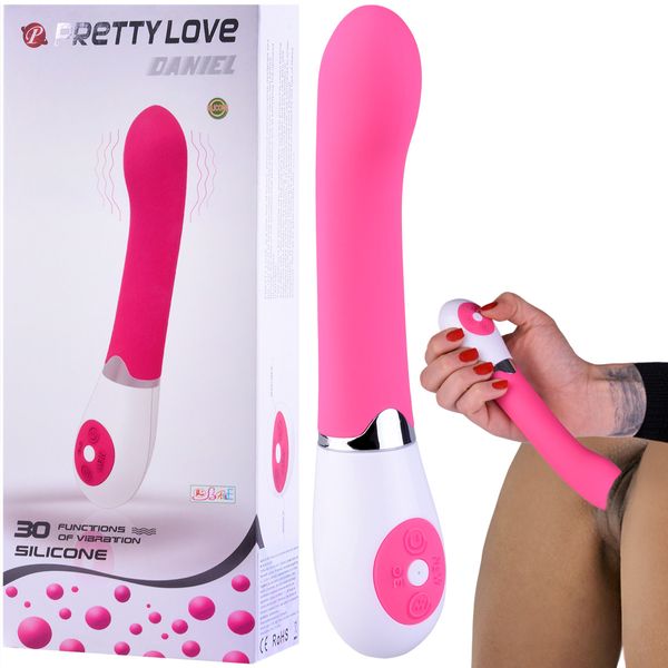 Silikonowy Wibrator 30 Programów Na Orgazm Daniel - Różowy zdjęcie 1
