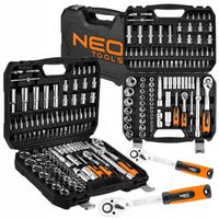 NEO ZESTAW KLUCZY NASADOWYCH 110 el 1/2" 1/4" TORX SATYNOWE WALIZKA 10-211