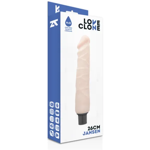 loveclone jansen 26 cm samosmarujący model z wibracjami tpr na Arena.pl