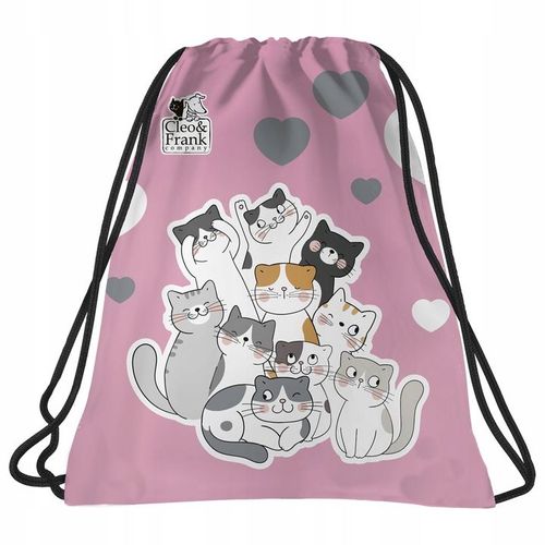 TORNISTER SZKOLNY DLA DZIEWCZYNKI Z KOTKAMI CLEO & FRANK KOTKI 3 części na Arena.pl