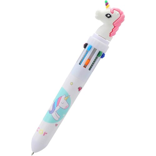Długopis wielokolorowy pstrykany jednorożec 10 kolorów do szkoły na Arena.pl