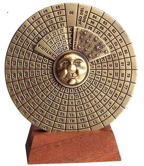 Mosiężny kalendarz wieczysty H27 zdjęcie 4