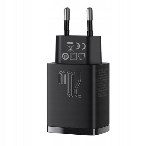 BASEUS SZYBKA ŁADOWARKA DO TELEFONU ZASILACZ USB USB-C TYP-C 20W PD QC 3.0 na Arena.pl