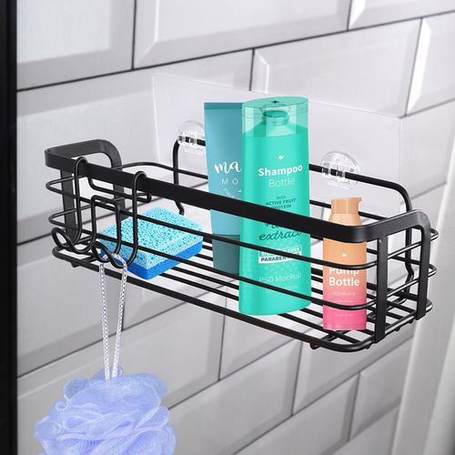 Półka Łazienkowa Przyklejana Samoprzylepna pod Prysznic Kosmetyki Akcesoria na Arena.pl