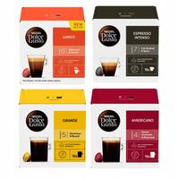 Zestaw Kaw w kapsułkach Nescafe Dolce Gusto 16 kapsułek x4