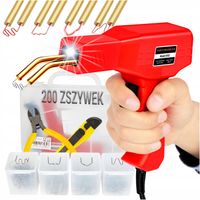 ZGRZEWARKA DO PLASTIKU TWORZYWA 200 ZSZYWEK NÓŻ ŁAMANY SZCZYPCE ZESTAW