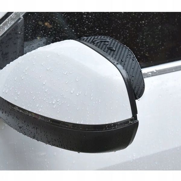 Daszek lusterka osłona przeciwdeszczowa carbon 3M zdjęcie 13