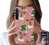 ETUI DO OPPO A91 - ŚWIĄTECZNE RENIFERY CHOINKI LASKA WZORY