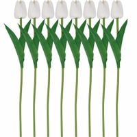 Silikonowe Tulipany Bukiet 10Szt Jak Żywe Kwiaty Ozdobne Stroik