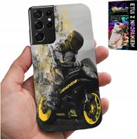 ETUI DO SAMSUNG GALAXY S21 Ultra - MOTOR MOTOCYKLE FAN WIELE WZORÓW PLECKÓW