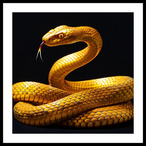 Plakat 60x60cm Złoty Wąż na Arena.pl