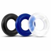 3 Żelowe Pierścienie Zaciskowe Na Penisa - Cock Ring Set Color