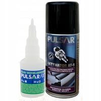 KLEJ CYJANOAKRYLOWY 50 g WYSOKA LEPKOŚĆ + AKTYWATOR 150 ml PULSAR