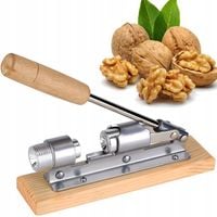 DZIADEK DO ORZECHÓW NA PODSTAWCE ANTYPOŚLIZGOWEJ MOCNY STALOWY REGULOWANY