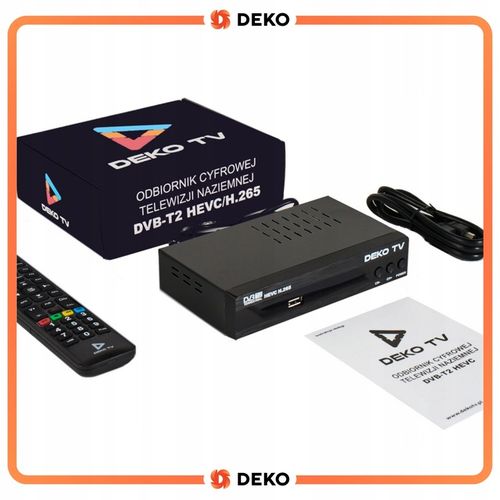 Tuner Dekoder DVBT2 TV Naziemnej DVBT 2 DVB T2 HEVC + Pilot Do na Arena.pl