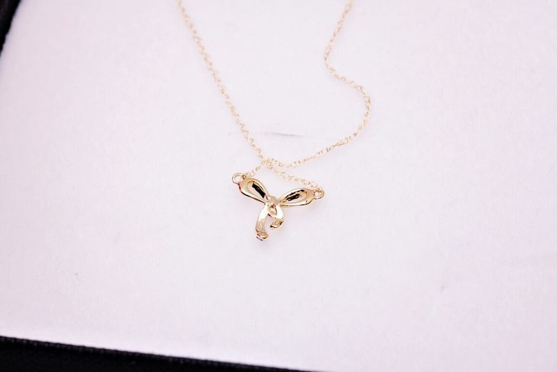 Emaga Złoty naszyjnik NZD4203 - Diament zdjęcie 4