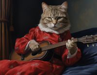 Plakat 65x50cm Melodia Kociej Łapy