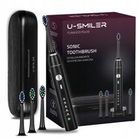 Szczoteczka Soniczna Do Zębów Elektryczna U-SMILER IPX8 Pro 4 Końcówki Etui