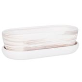 Kaktusiarka Ceramiczna 27cm doniczka jasny beton eco