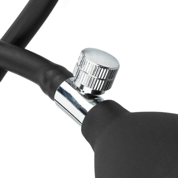 Anal Collection - Inflatable Butt Plug With Pump 8 Cm - Black zdjęcie 4