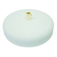 Podsufitka Maskownica Sufitowa fi 135mm biała z hamulcem mosiężnym