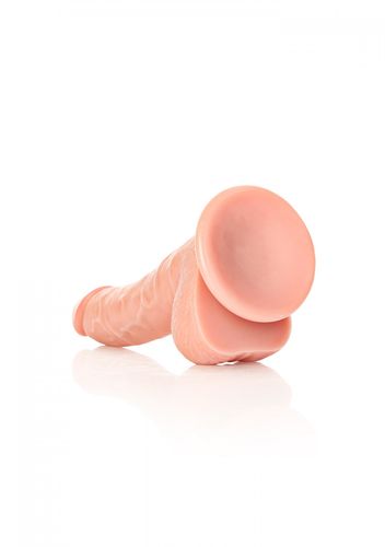 curved realistic dildo  balls  suction cup   7/ 18 cm na Arena.pl