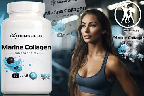 HERKULES Marine Collagen 120caps KOLAGEN RYBI KWAS HIALURONOWY WITAMINA C na Arena.pl