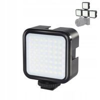 Puluz Lampa Ledowa Do Aparatu Światło 6500K Gwint 1/4 Regulacja Jasności