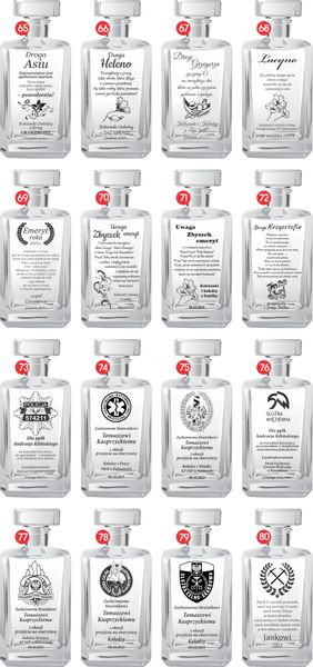 KARAFKA z 3 szklankami w etui ROCZNICA ŚLUBU prezent 20 25 30 35 40 50 60 zdjęcie 10