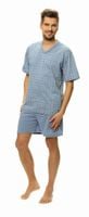 Piżama męska LUNA kod 793 w serek niebieski roz. M