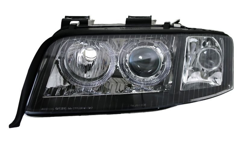 Lampy Reflektory AUDI A6 C5 1997 - 2001 DEPO Soczewki ŻARÓWKI H7 Gratis zdjęcie 4