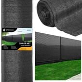 Siatka cieniująca 63% osłonowa 1,5x25m antracyt 100 szt. opasek zaciskowych