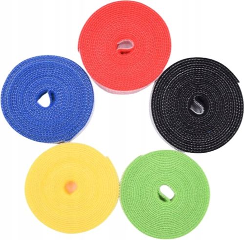 Taśma opaska rzep rzepowa organizer kabli 15mm 25m na Arena.pl