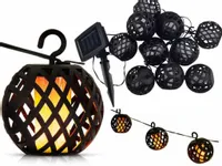 LAMPA SOLARNA LAMPKI POCHODNIE CIEPŁE OGRODOWE GIRLANDA LOFT TARAS BALKON