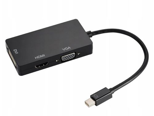 ADAPTER MINI DisplayPort DP do HDMI 4K VGA DVI MAC na Arena.pl