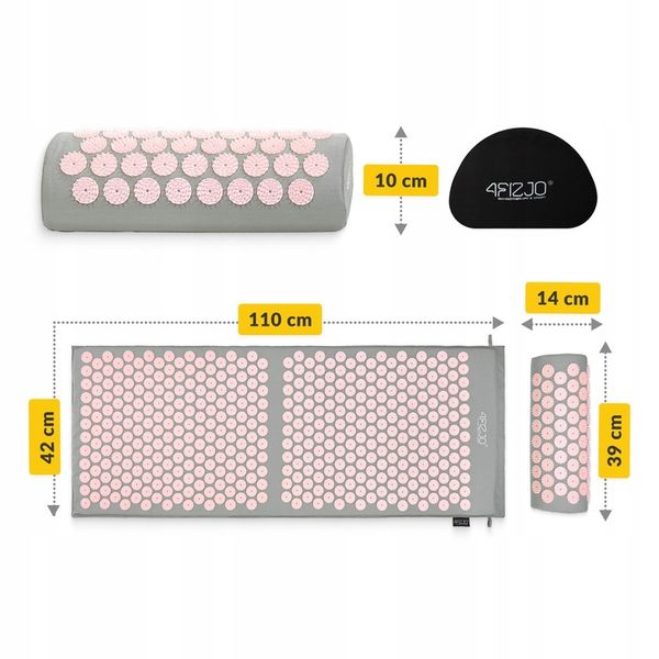 MATA DO AKUPRESURY 4FIZJO Z KOLCAMI + PODUSZKA zdjęcie 4