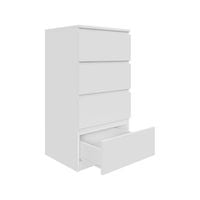 Komoda biała AVEN 50 cm z 4 szufladami różne kolory DARMOWA DOSTAWA