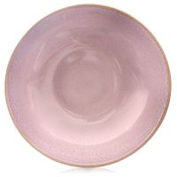 Talerz Obiadowy Duży Głęboki na Zupę Dania Ceramiczny Różowy 21 cm 900 ml