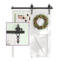 System drzwi przesuwnych Barn Door Loft szyna 183 cm czarny zestaw