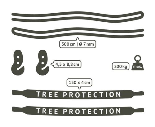zestaw montażowy hamaków do drzewa na Arena.pl