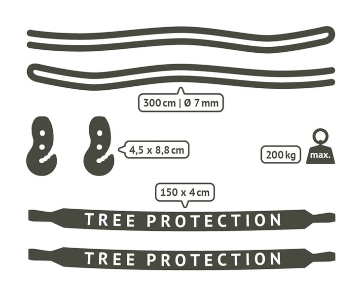 zestaw montażowy hamaków do drzewa zdjęcie 5