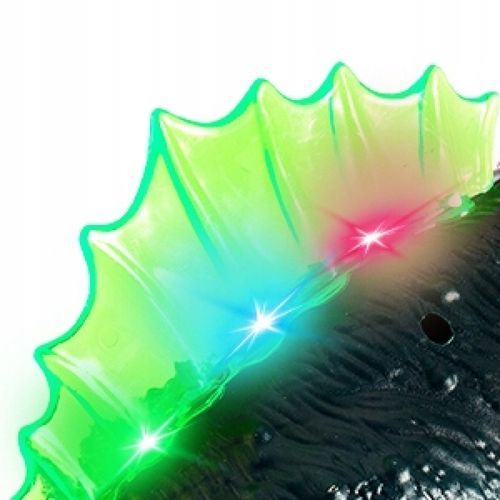 DUŻY DINOZAUR T-REX CHODZI RYCZY ŚWIECI ZIEJE DYM na Arena.pl