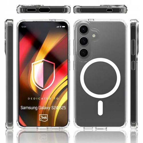 Pancerne etui z MagSafe 3mk LiqForce Mag Case na tył Samsung Galaxy S24 S25 na Arena.pl